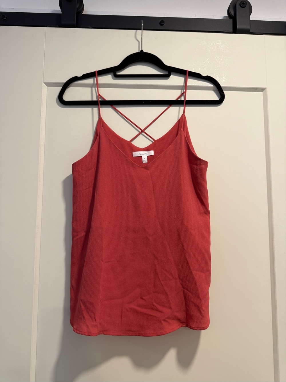 Active USA Pink Crisscross Strap Tank